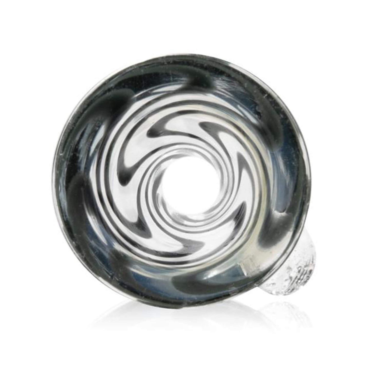 Bong Kopf Cone aus Glas Batik Schwarz - 18,8 mm