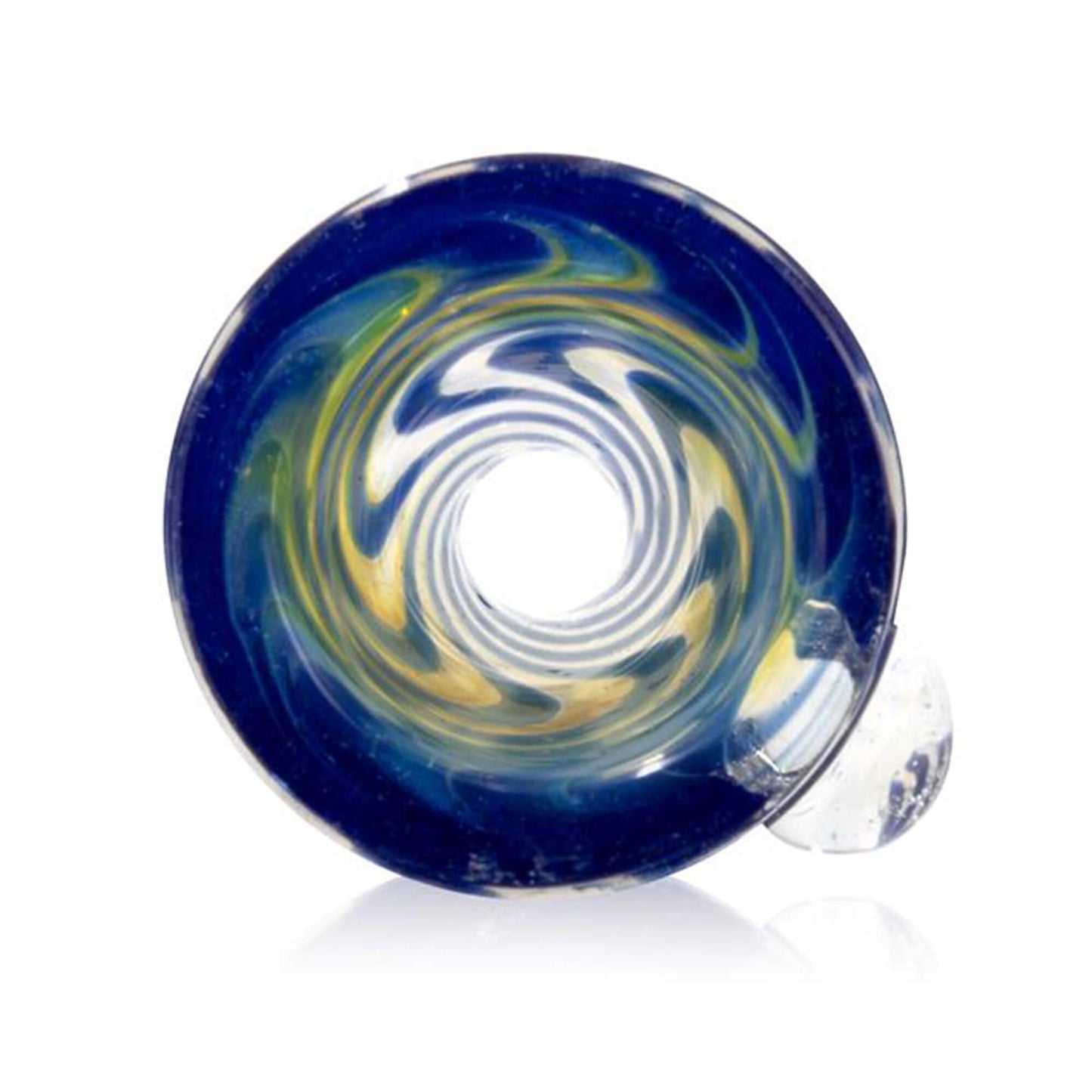 Bong Kopf Cone aus Glas Batik Blau - 18,8 mm
