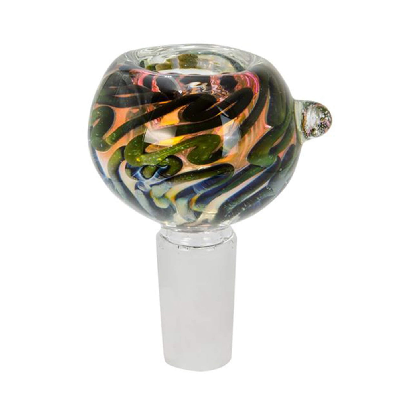 Bong Kopf aus Glas Oval Bunt - 14,4mm