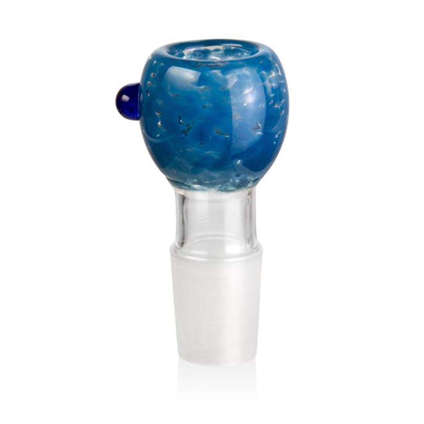 Kleiner Durchlass Bong Kopf aus Glas Blau - 18,8 mm