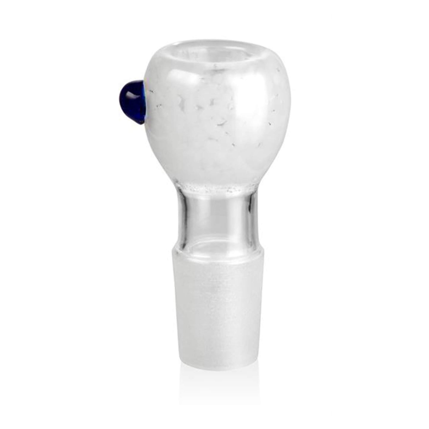 Kleiner Durchlass Bong Kopf aus Glas Weiß - 18,8 mm