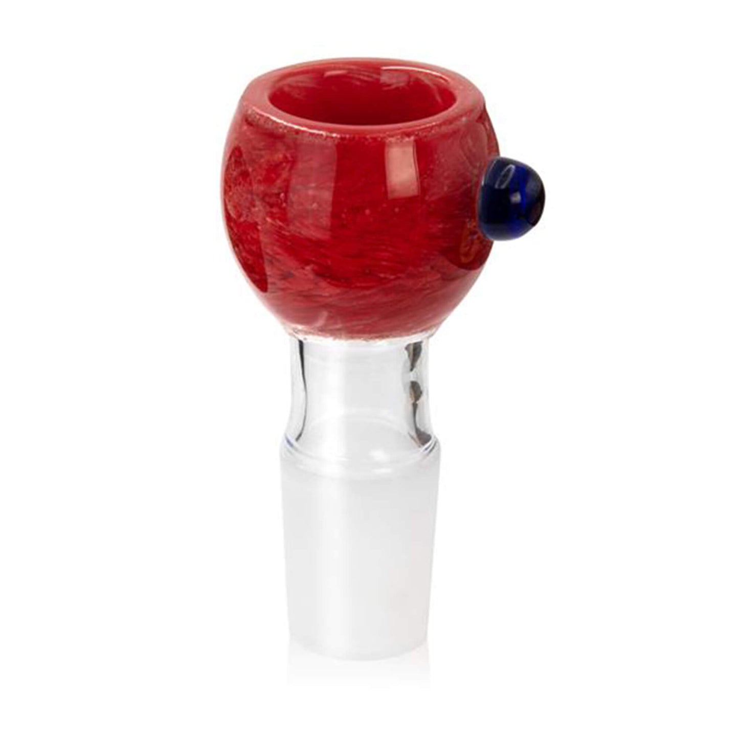 Bong Kopf aus Glas Rund Rot - 18,8 mm