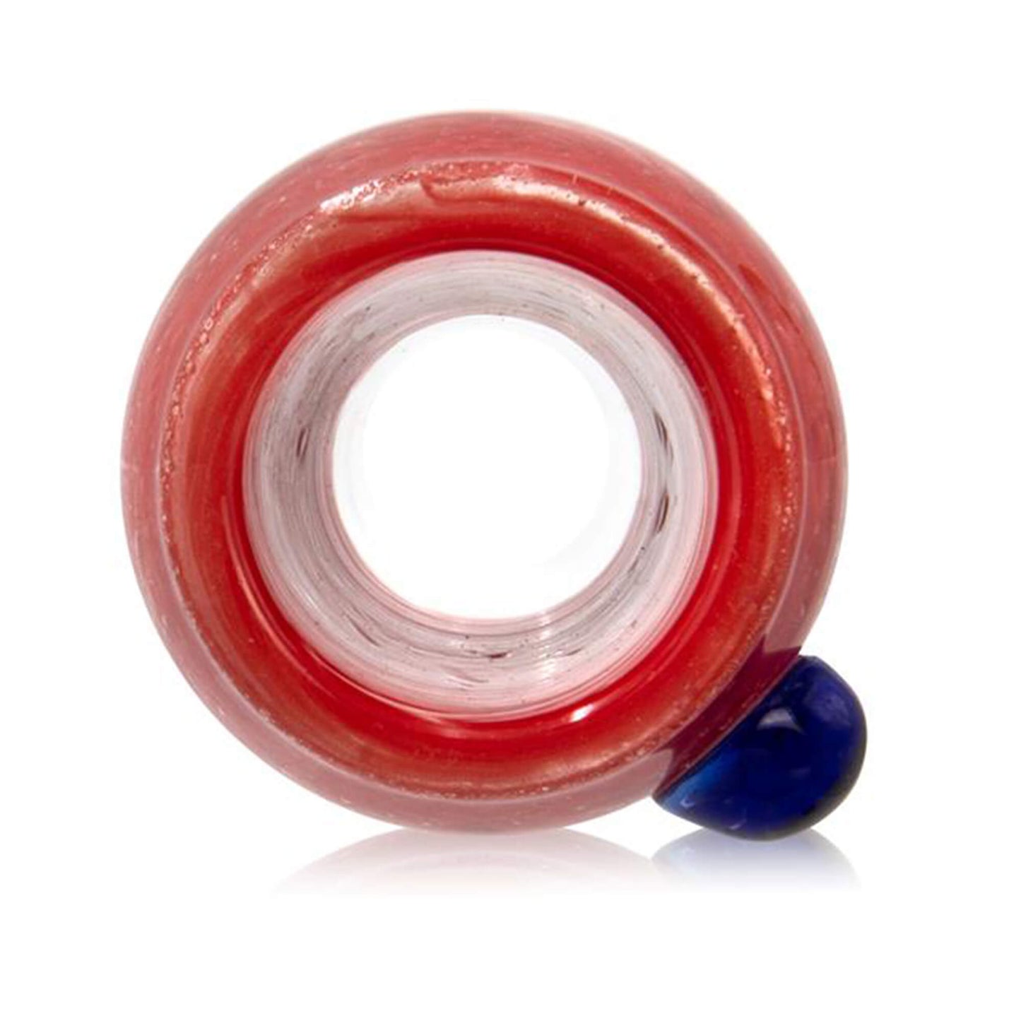 Bong Kopf aus Glas Rund Rot - 18,8 mm