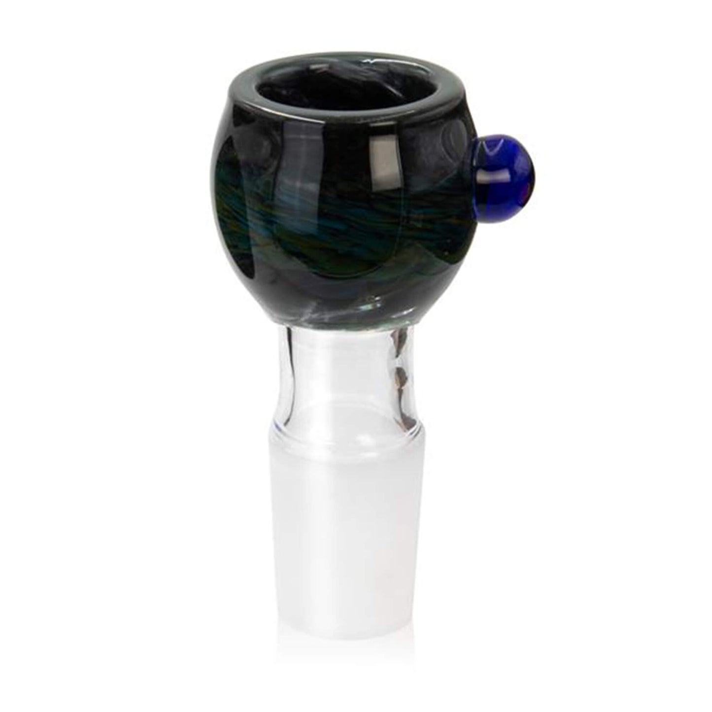 Bong Kopf aus Glas Rund Schwarz - 18,8 mm
