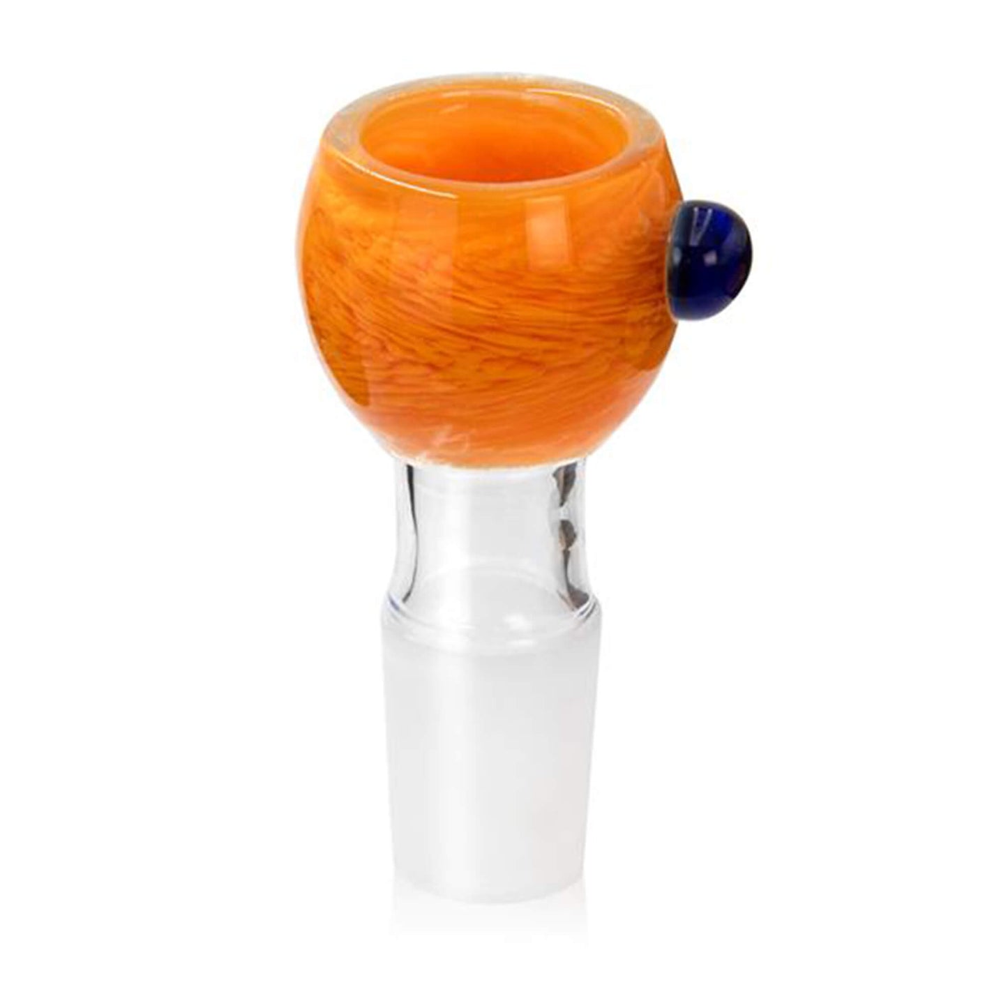 Bong Kopf aus Glas Rund Orange - 18,8 mm