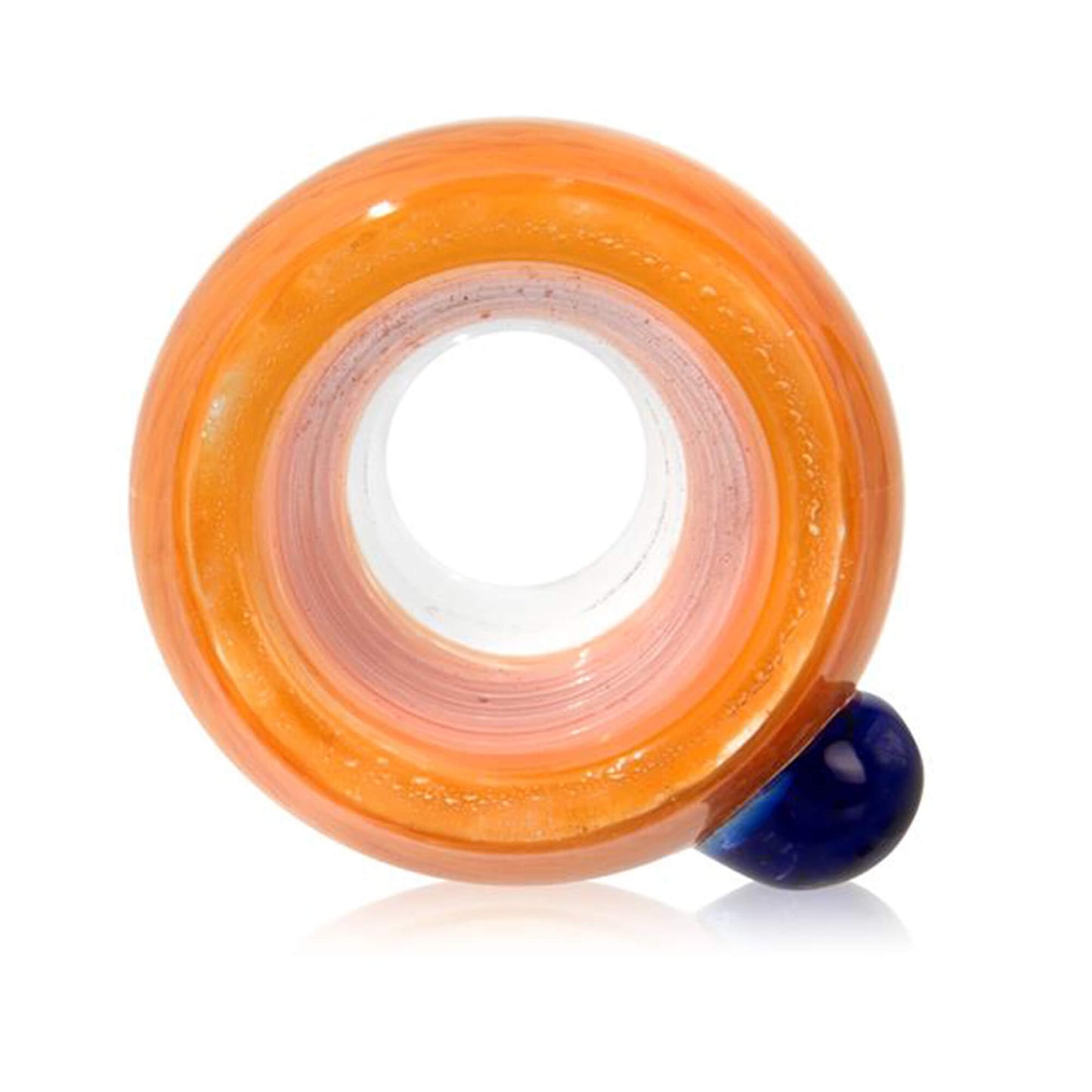 Bong Kopf aus Glas Rund Orange - 18,8 mm