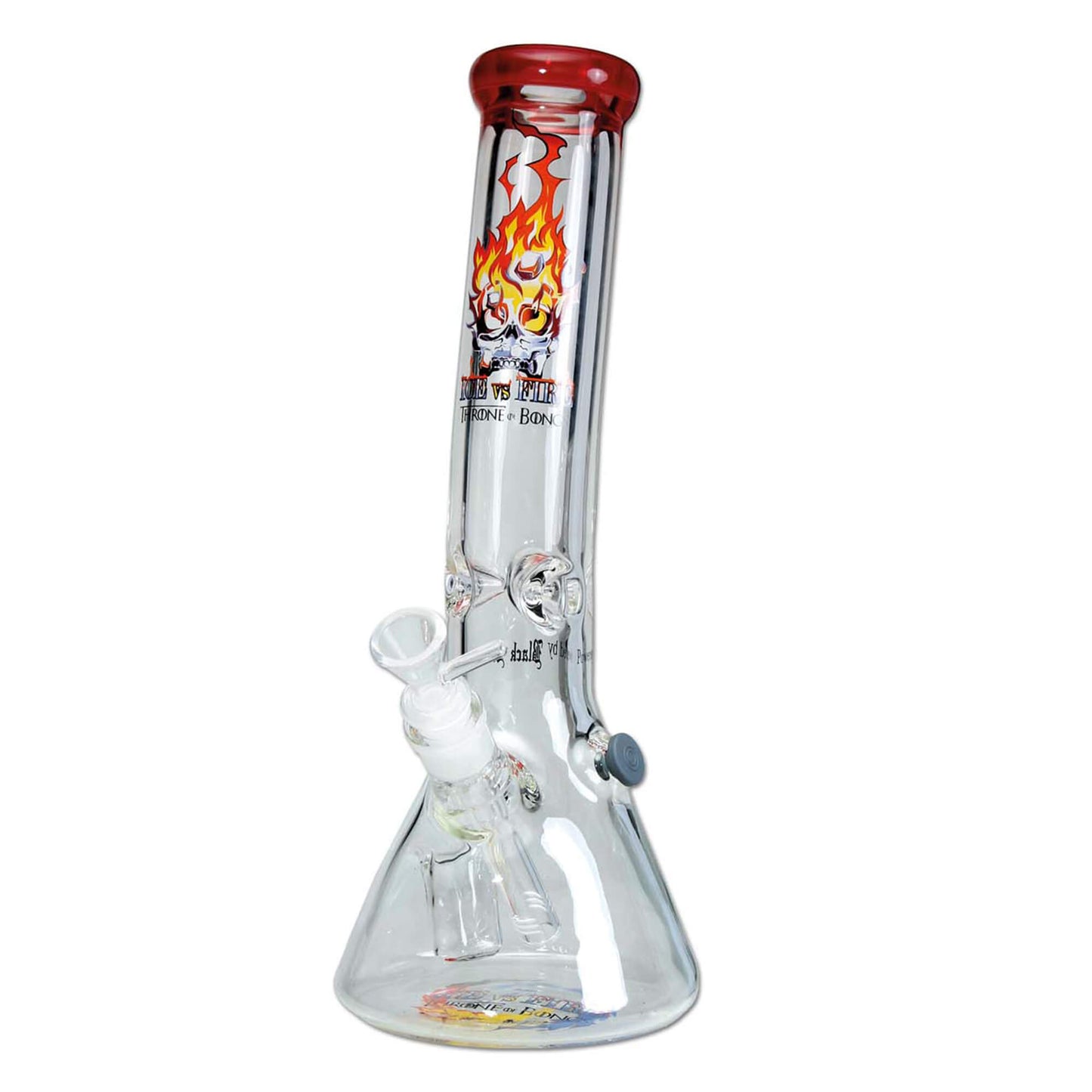 Black Leaf ICE vs. FIRE Beakerbong aus Glas 34 cm