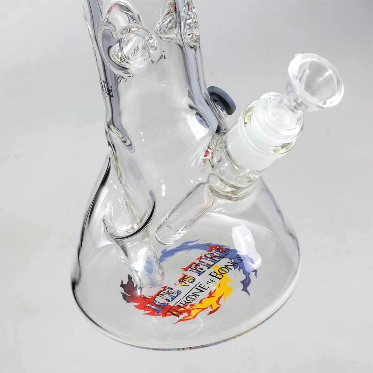 Black Leaf ICE vs. FIRE Beakerbong aus Glas 34 cm