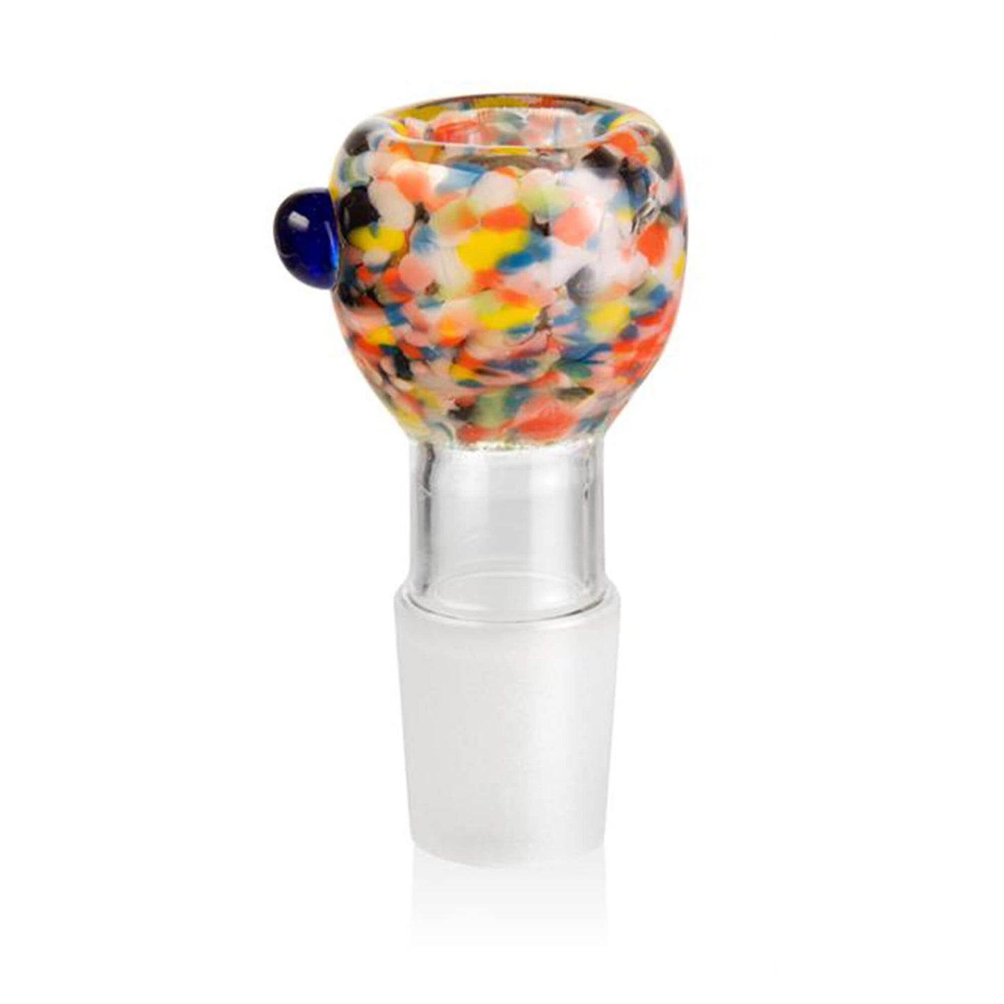 Kleiner Durchlass Bong Kopf aus Glas Bunt - 18,8 mm