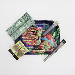 Chameleon Rolling Tray Stoner Box / Kiffer Kit - Smokerhontas