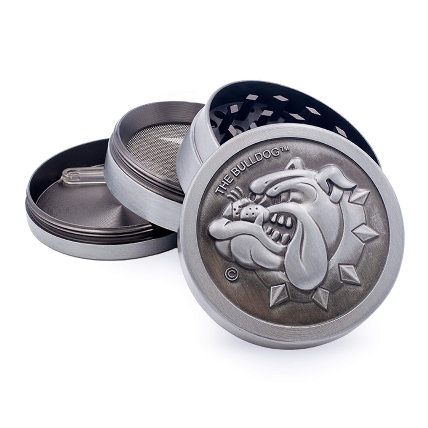 Bulldog Metal Silver Grinder 50 mm 4 tlg