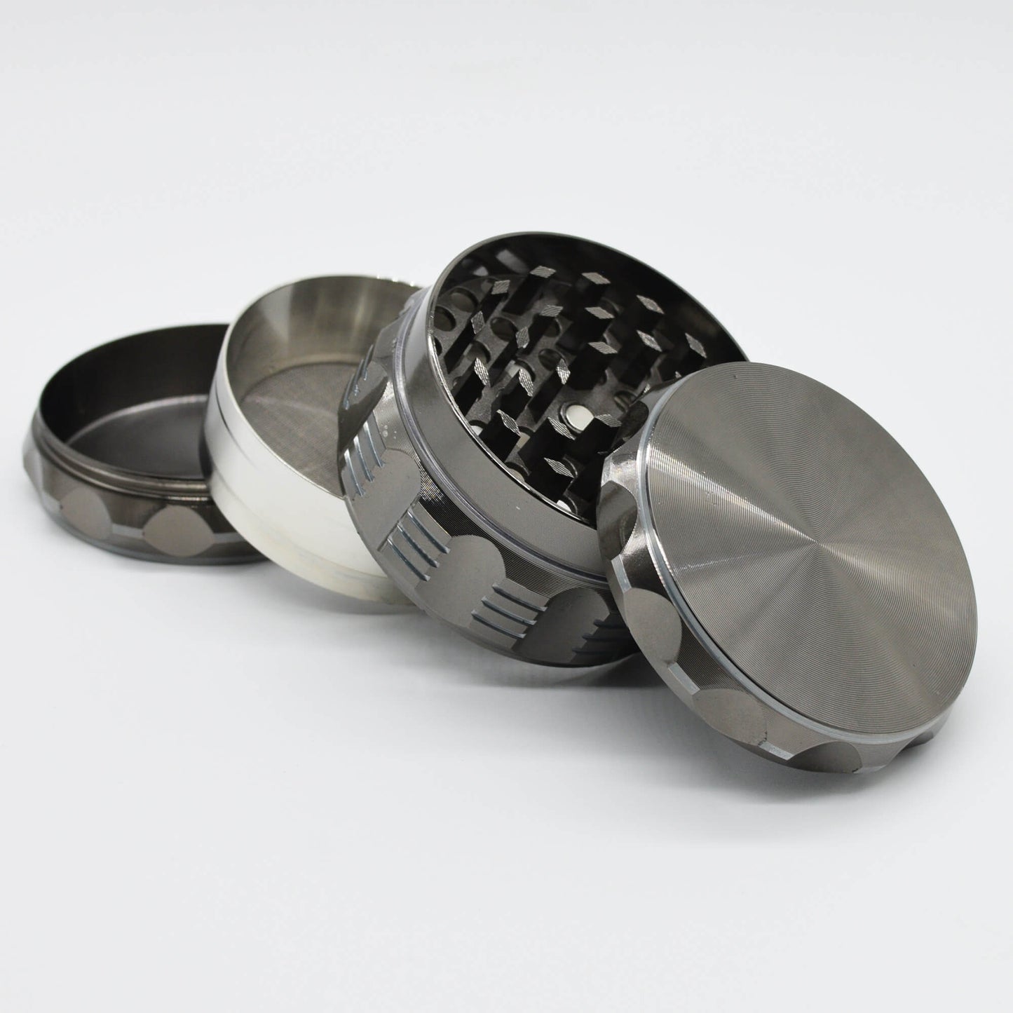 "Grip" Metall Grinder Anthrazit Ø 63 mm 4 tlg