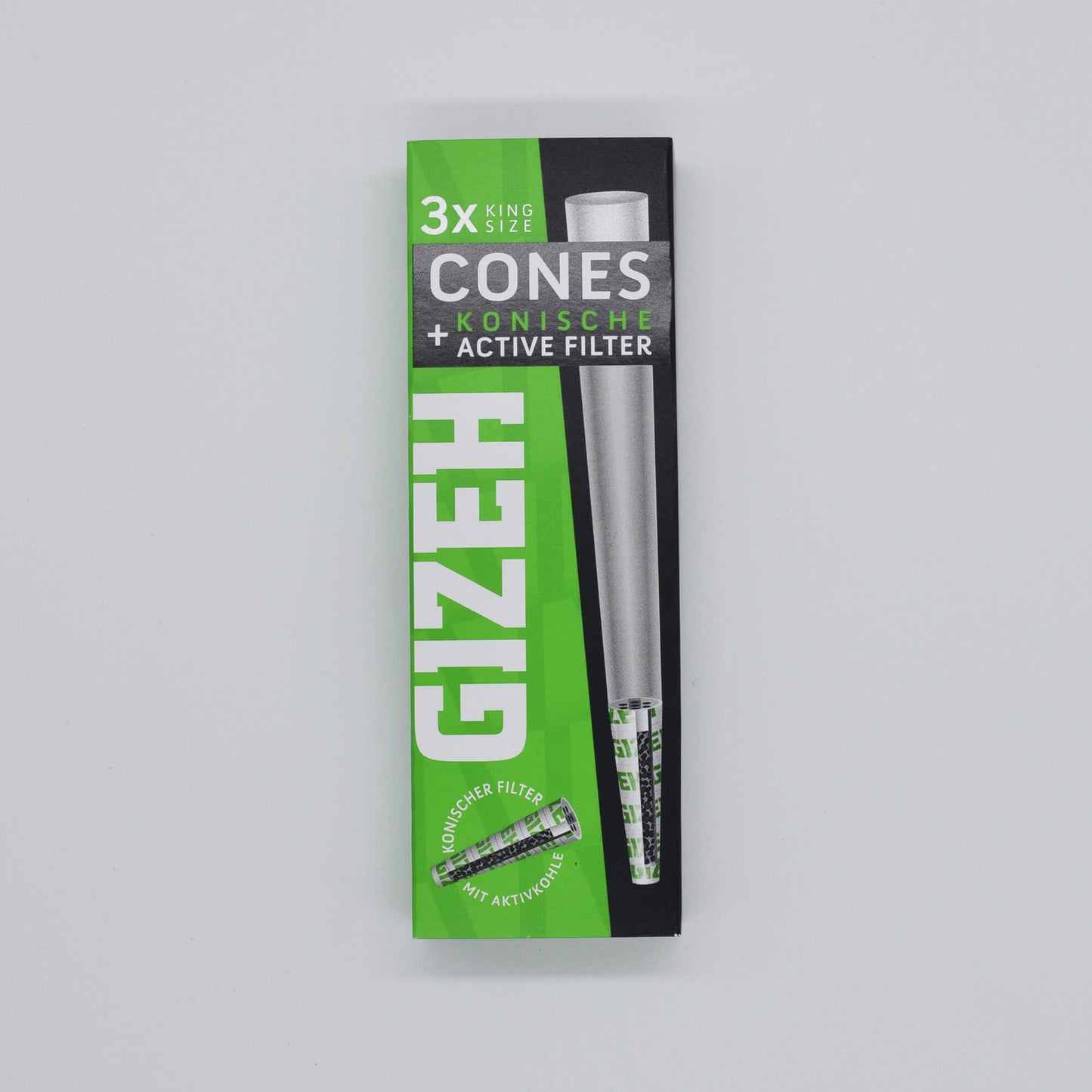 GIZEH Aktivkohlefilter King Size Cones 3 Stk