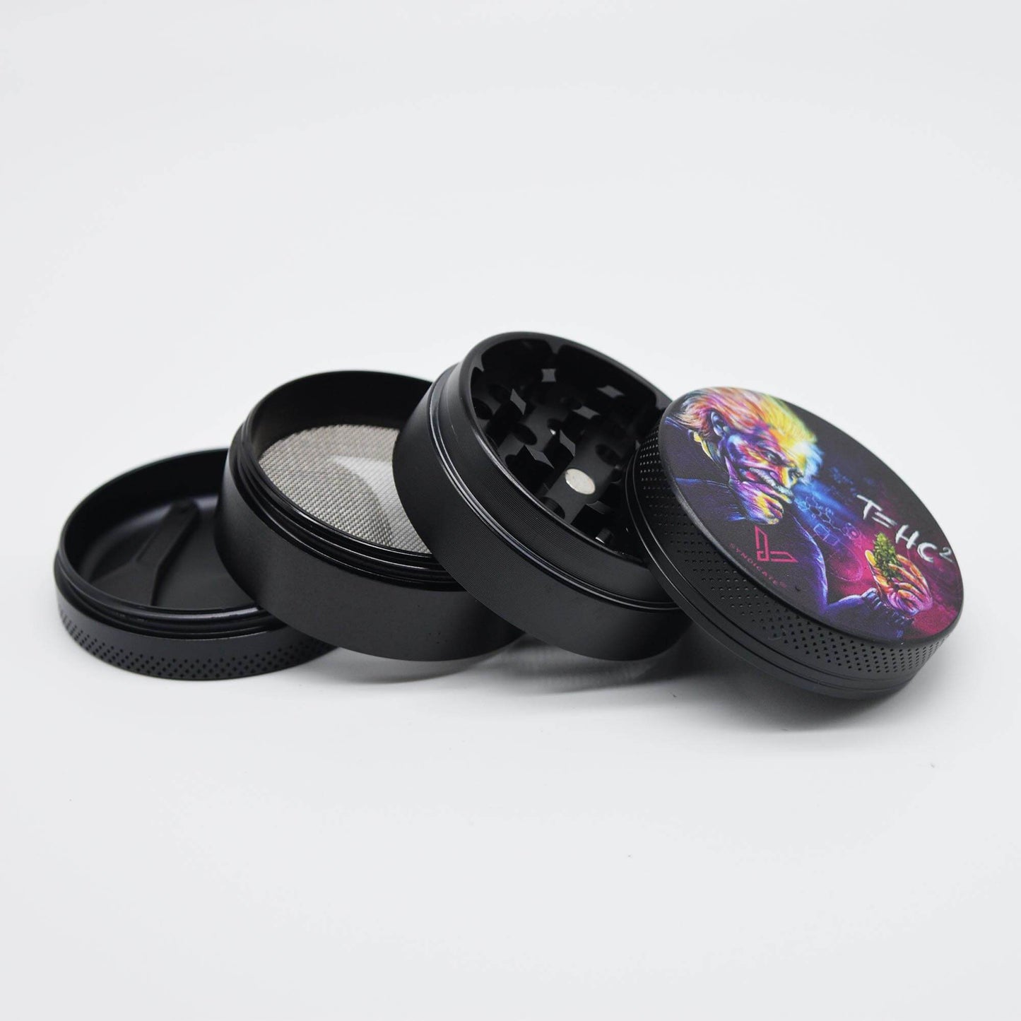 Einstein T=HC Aluminium Grinder / Crusher Ø 50 mm 4 tlg - Smokerhontas