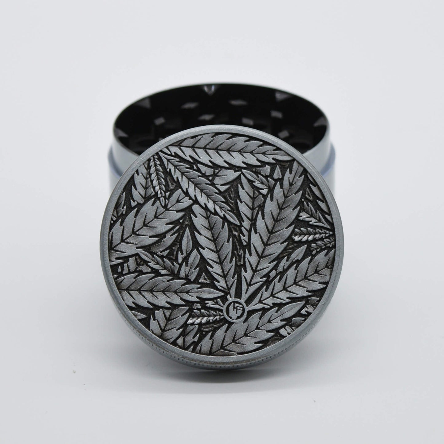 Silver Leaves Metall Grinder Ø 50 mm 4 tlg - Smokerhontas