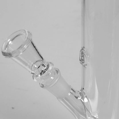 Black Leaf Zylinder Bong aus Glas 30 cm