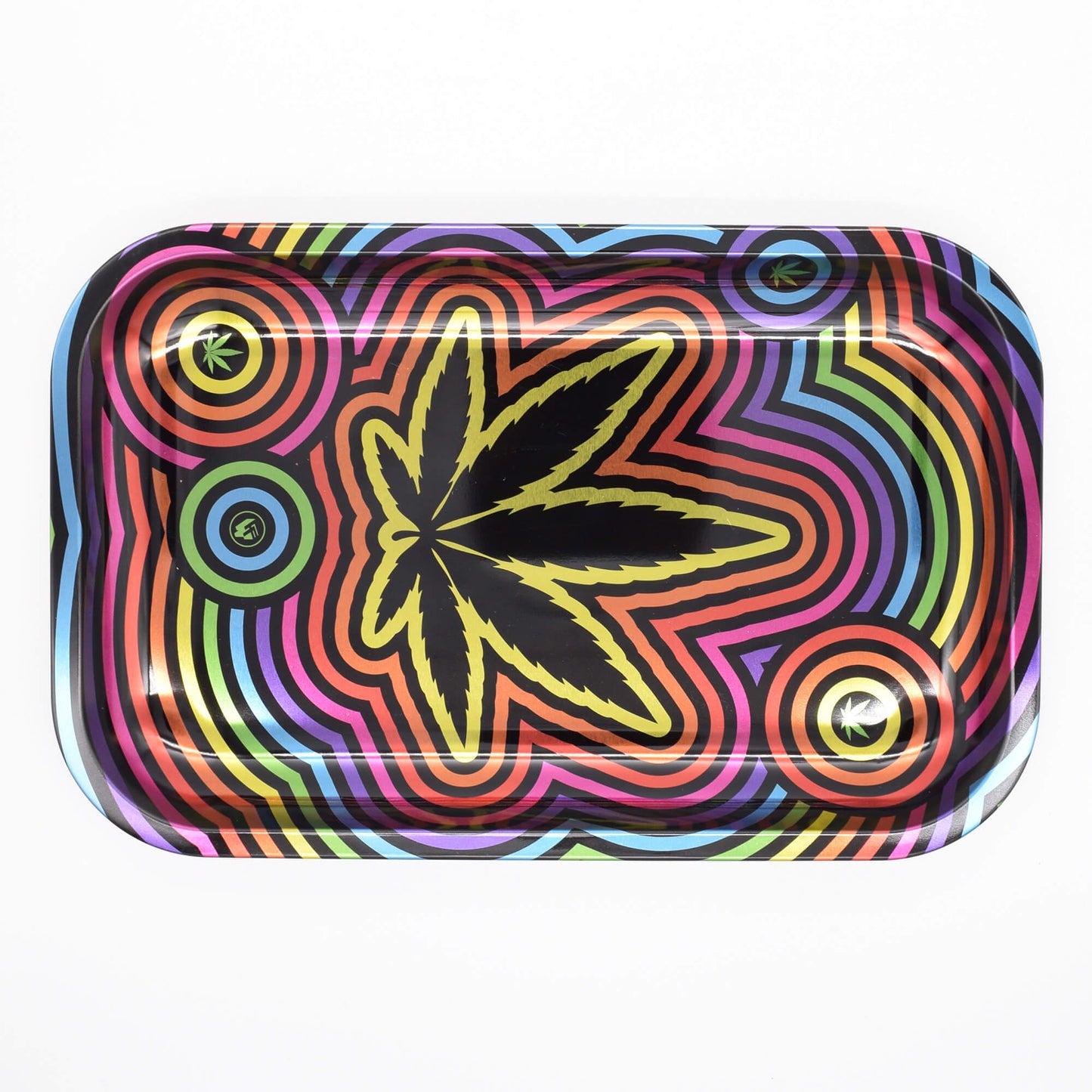 Circle Leaf Large Rolling Tray Stoner Set