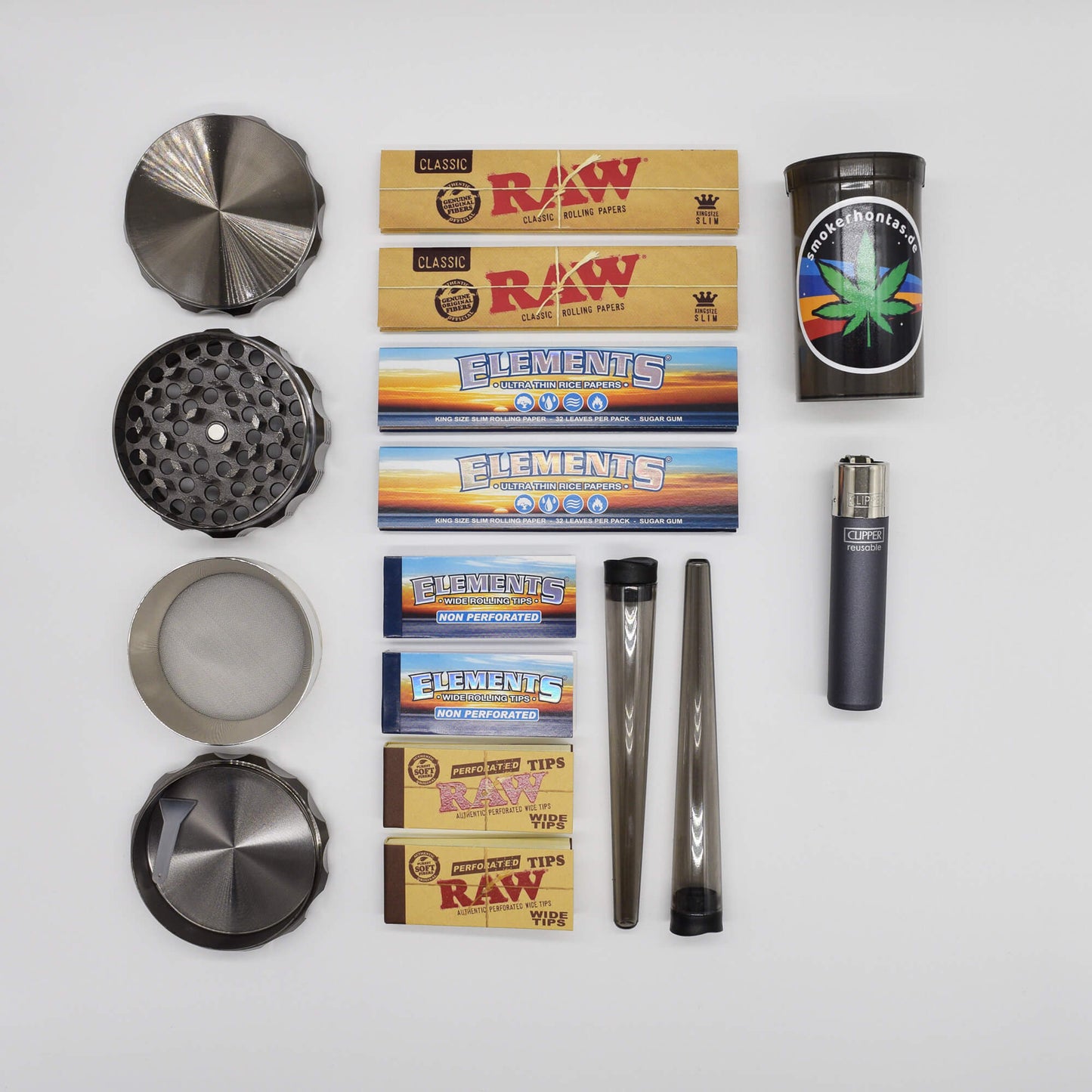 "Grip" Metall Grinder Anthrazit Starterkit