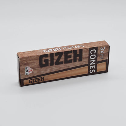 GIZEH Brown King Size Cones 3 Stk