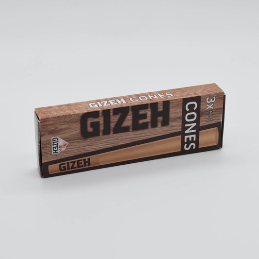 GIZEH Brown King Size Cones 3 Stk