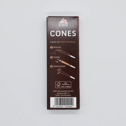 GIZEH Brown King Size Cones 3 Stk