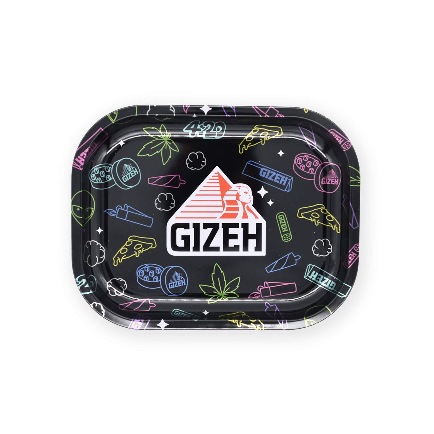 Gizeh Comic Mix Black Rolling Tray Stoner Set