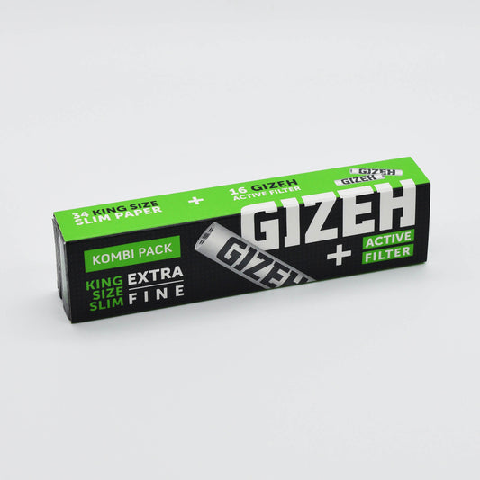 GIZEH Black King Size Slim Longpapers + Aktivkohlefilter
