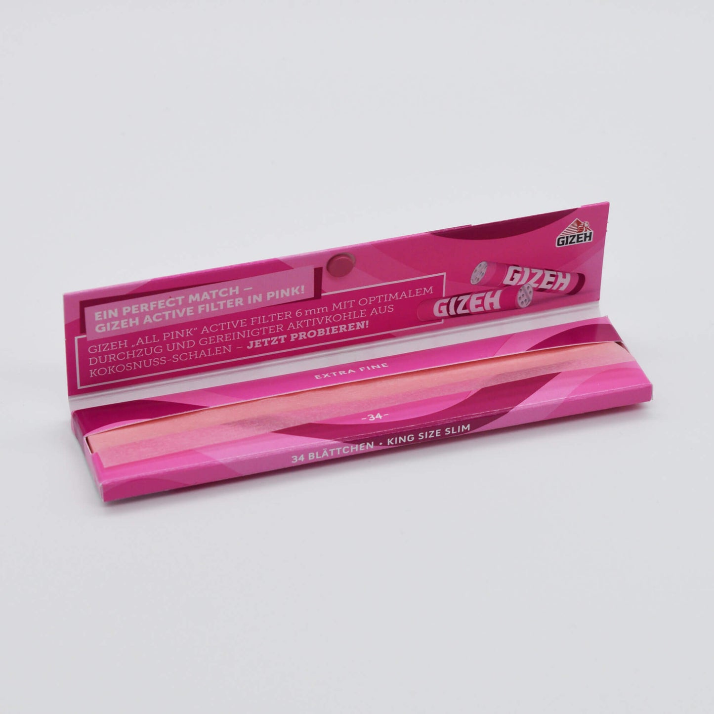 GIZEH Pink King Size Slim Longpapers