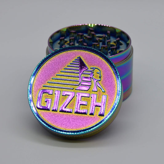 GIZEH Rainbow Icy Logo Grinder Ø 60 mm 4 tlg