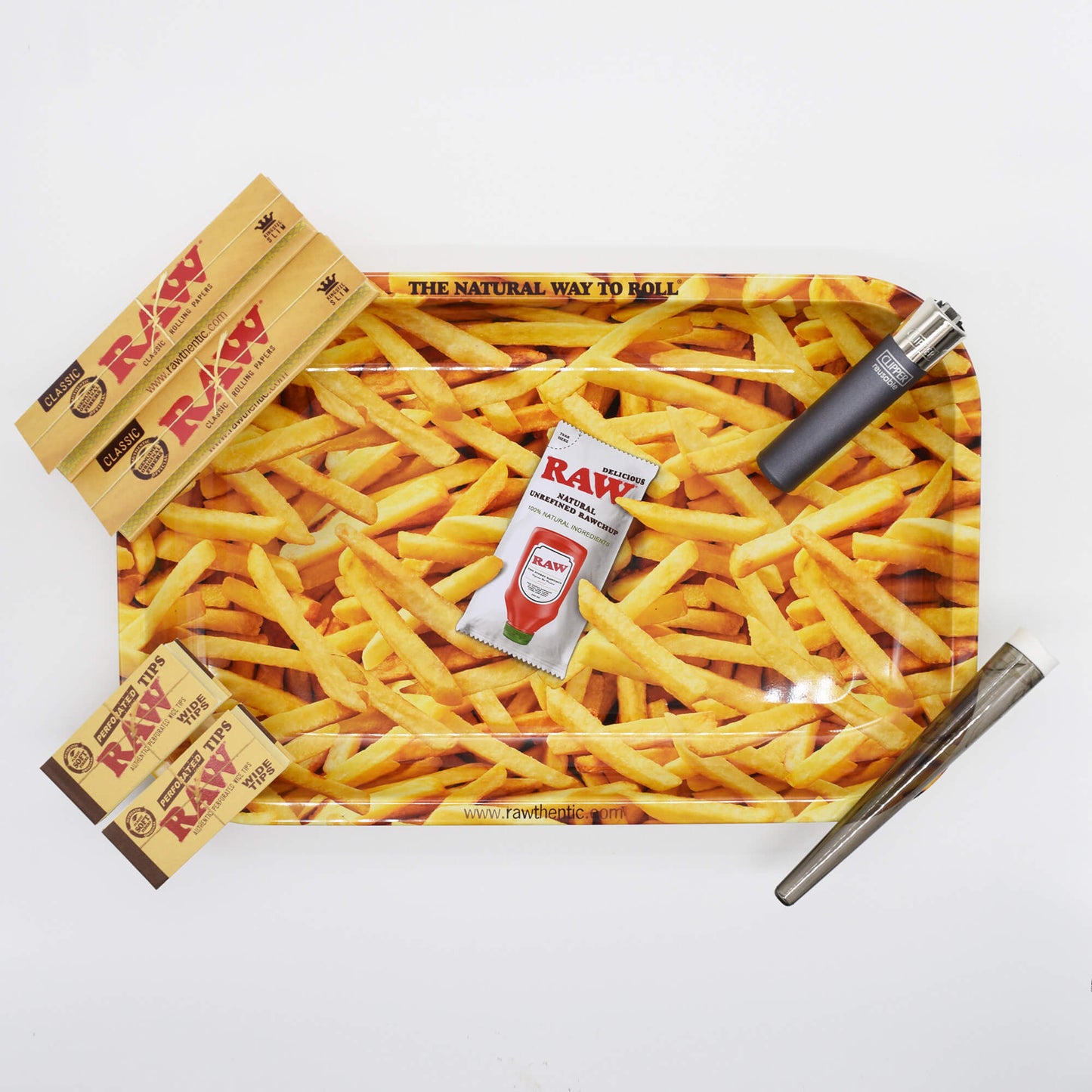 RAW Fries Large Rolling Tray Set