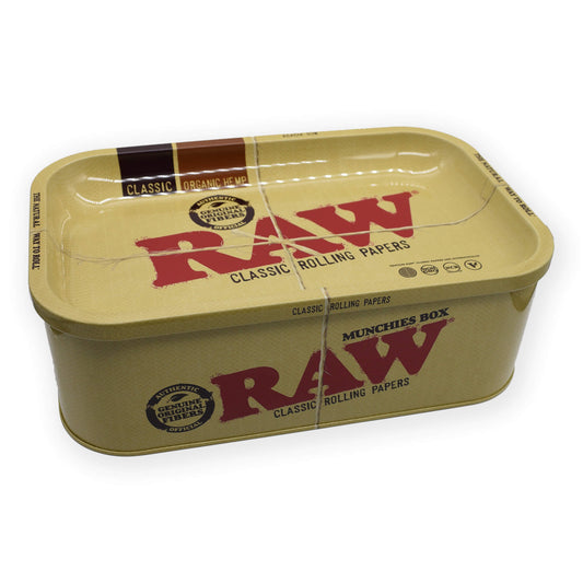 RAW Munchies Metall Aufbewahrungsdose mit Rolling Tray