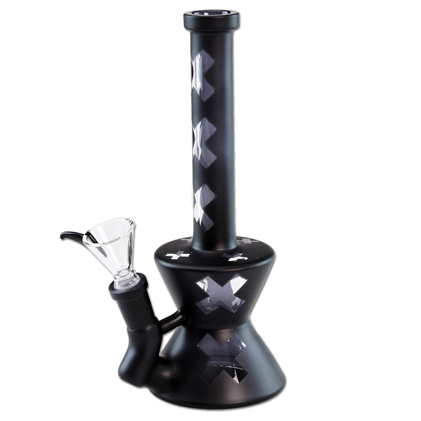 XXX Amsterdam matt Bong aus Glas 21 cm