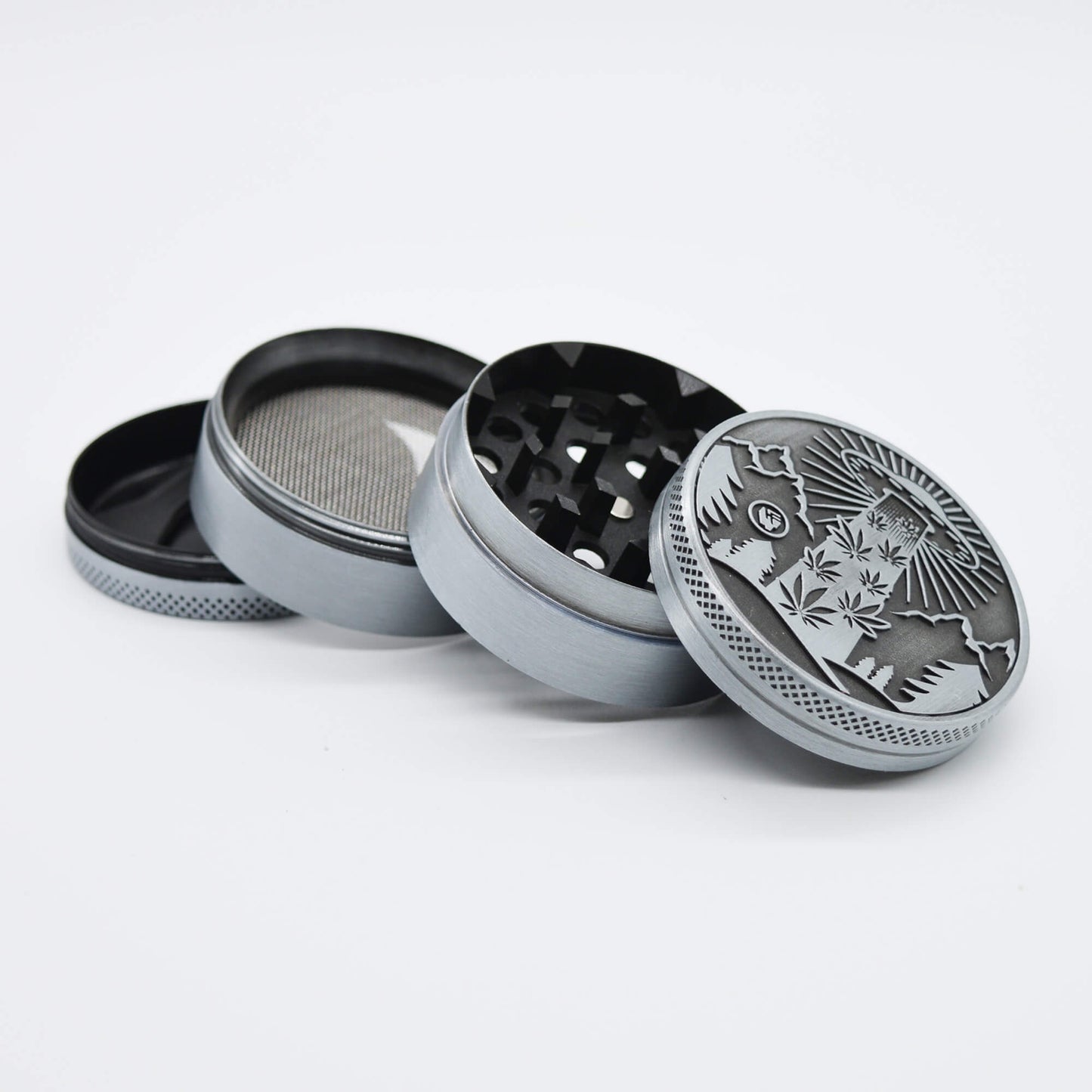 420 Aliens UFO Grinder / Crusher Ø 56 mm 4 tlg - Smokerhontas