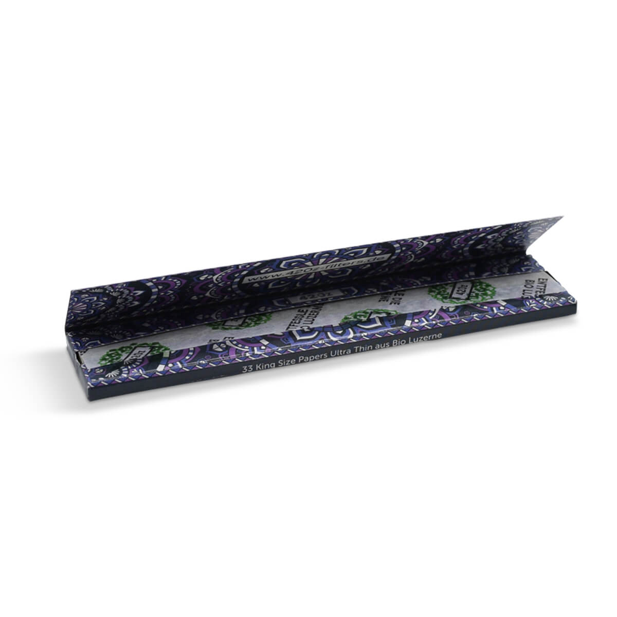 420z "Grape Sparkle" Ultra Thin King Size Slim Longpapers - Smokerhontas