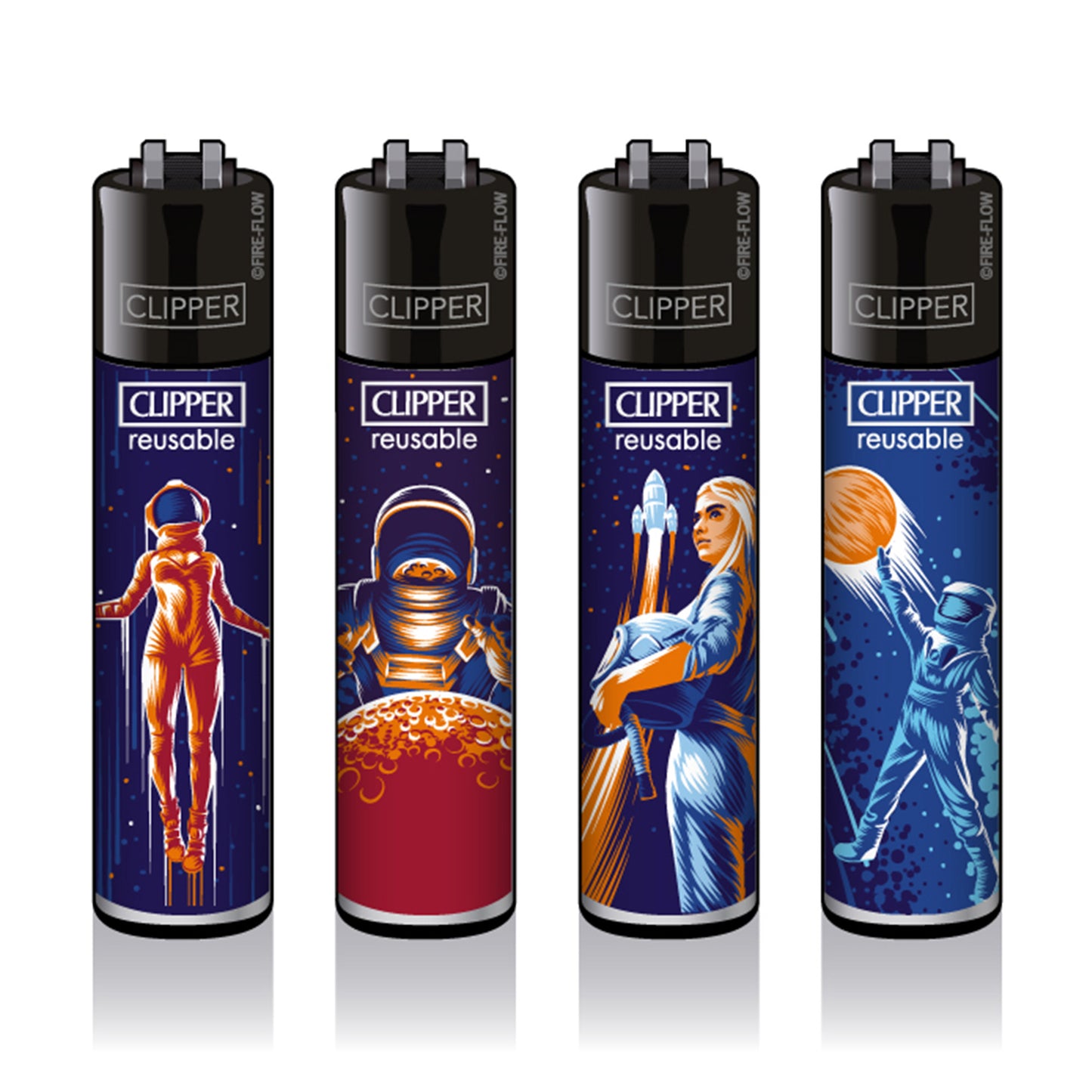 Astronauten #2 Clipper Set 4 Stk