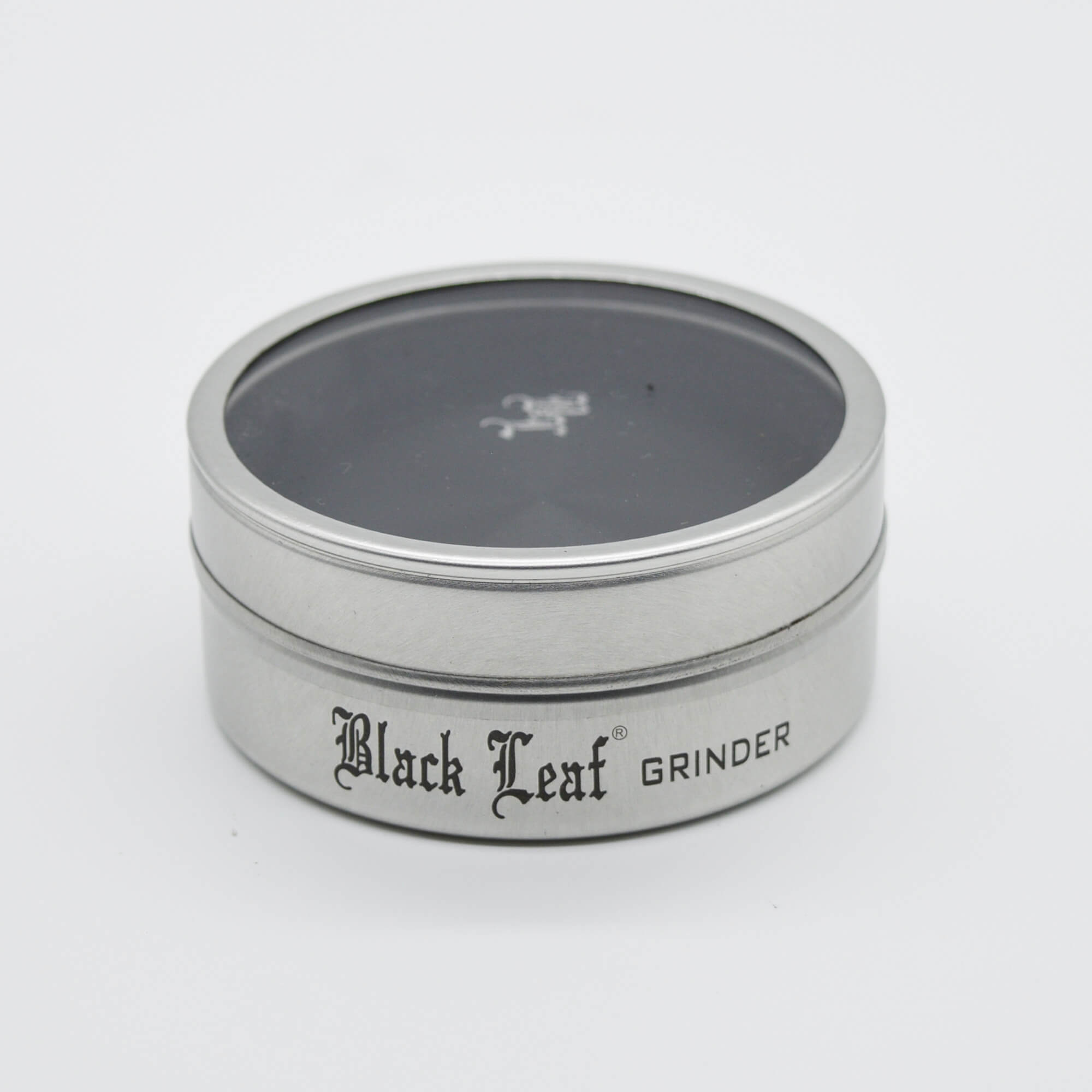 Black Leaf Aluminium Grinder / Crusher Ø 55 mm 2 tlg - Smokerhontas