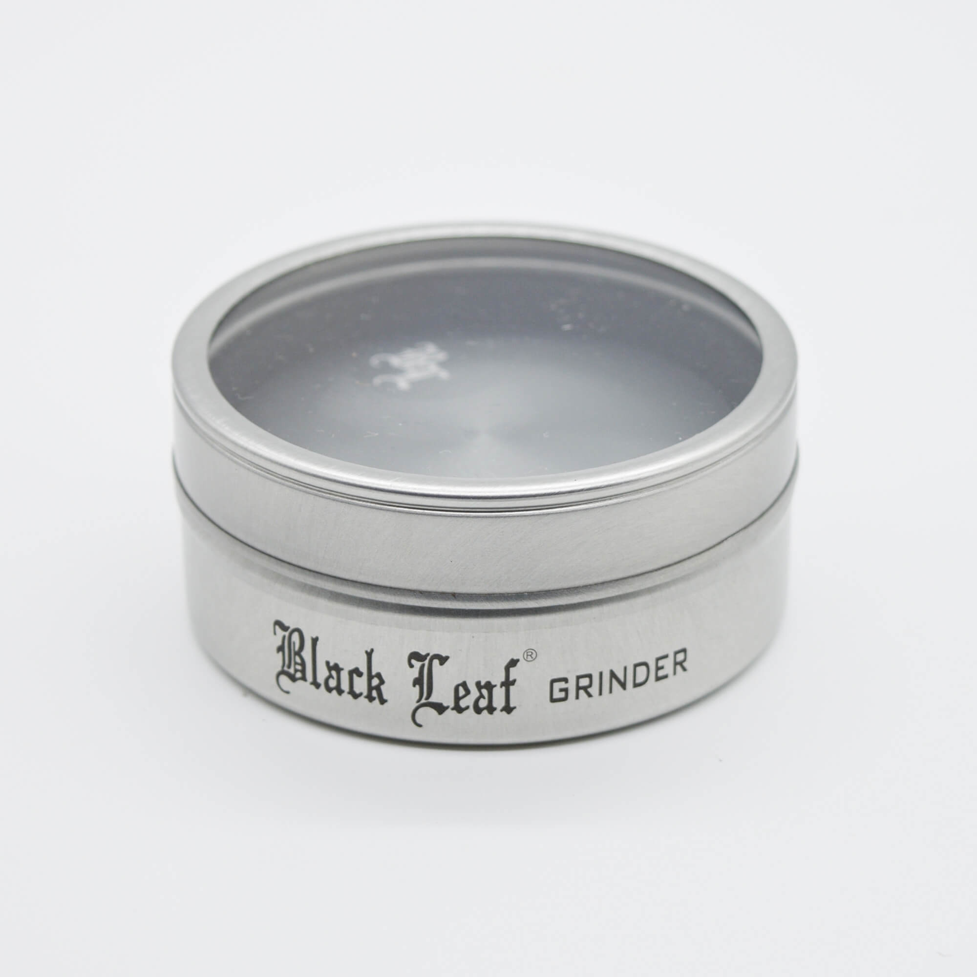 Black Leaf Aluminium Grinder / Crusher Ø 55 mm 2 tlg - Smokerhontas