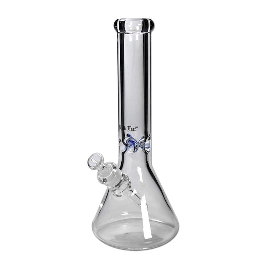 Black Leaf Kolben Bong aus Glas 34 cm - Smokerhontas