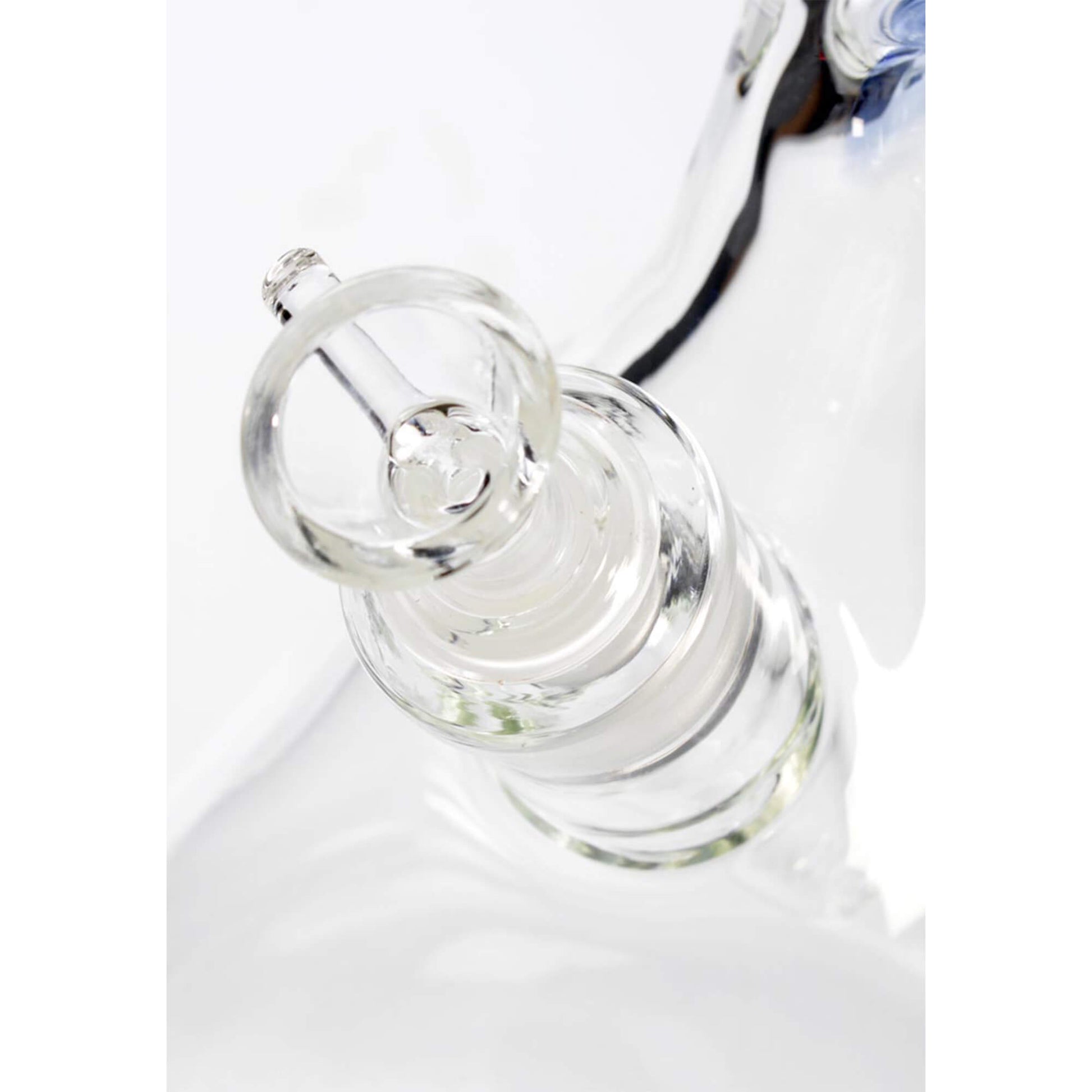 Black Leaf Kolben Bong aus Glas 34 cm - Smokerhontas