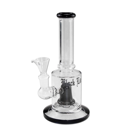 Black Leaf Bubbler Bong aus Glas 21 cm