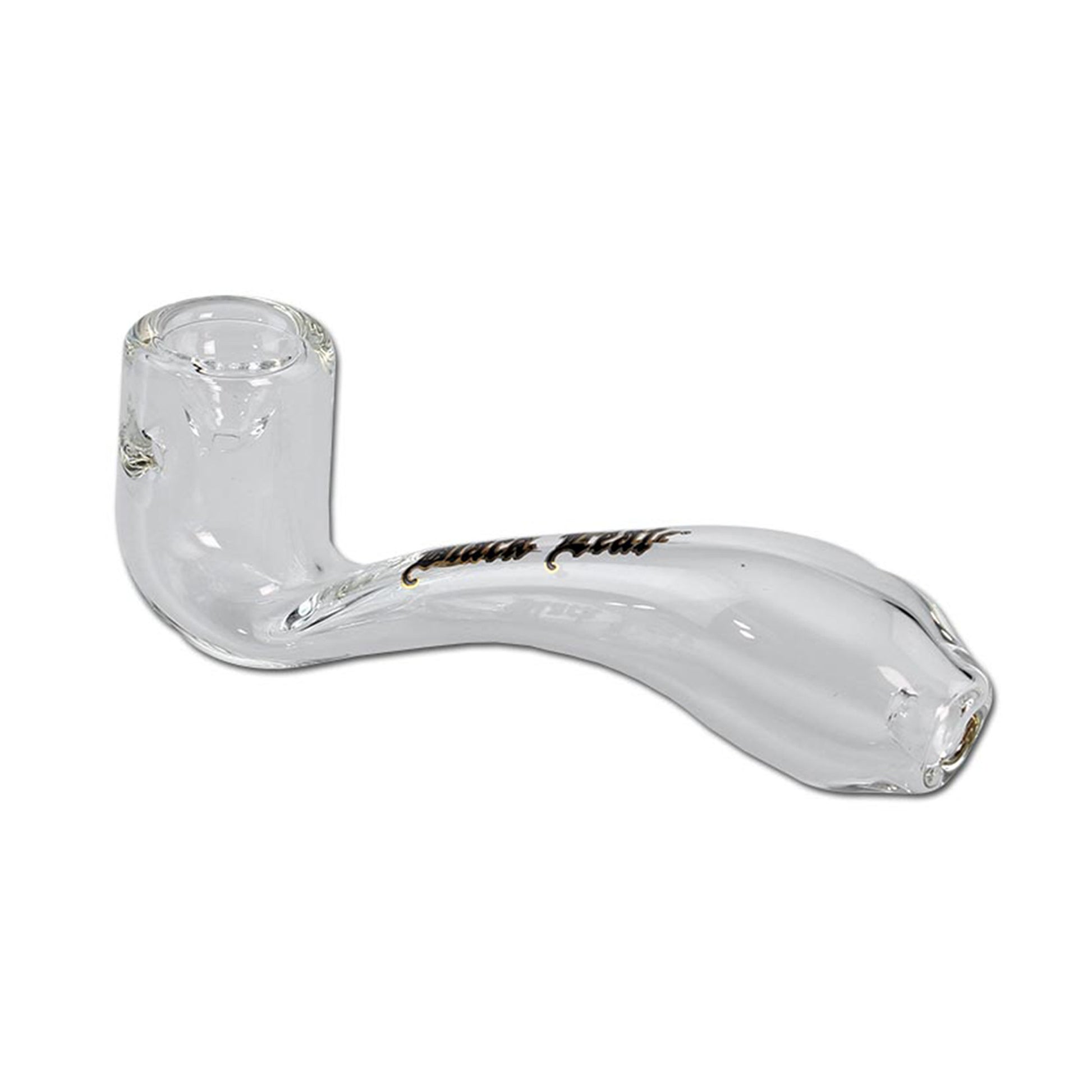 Black Leaf Pipe aus Glas 14 cm