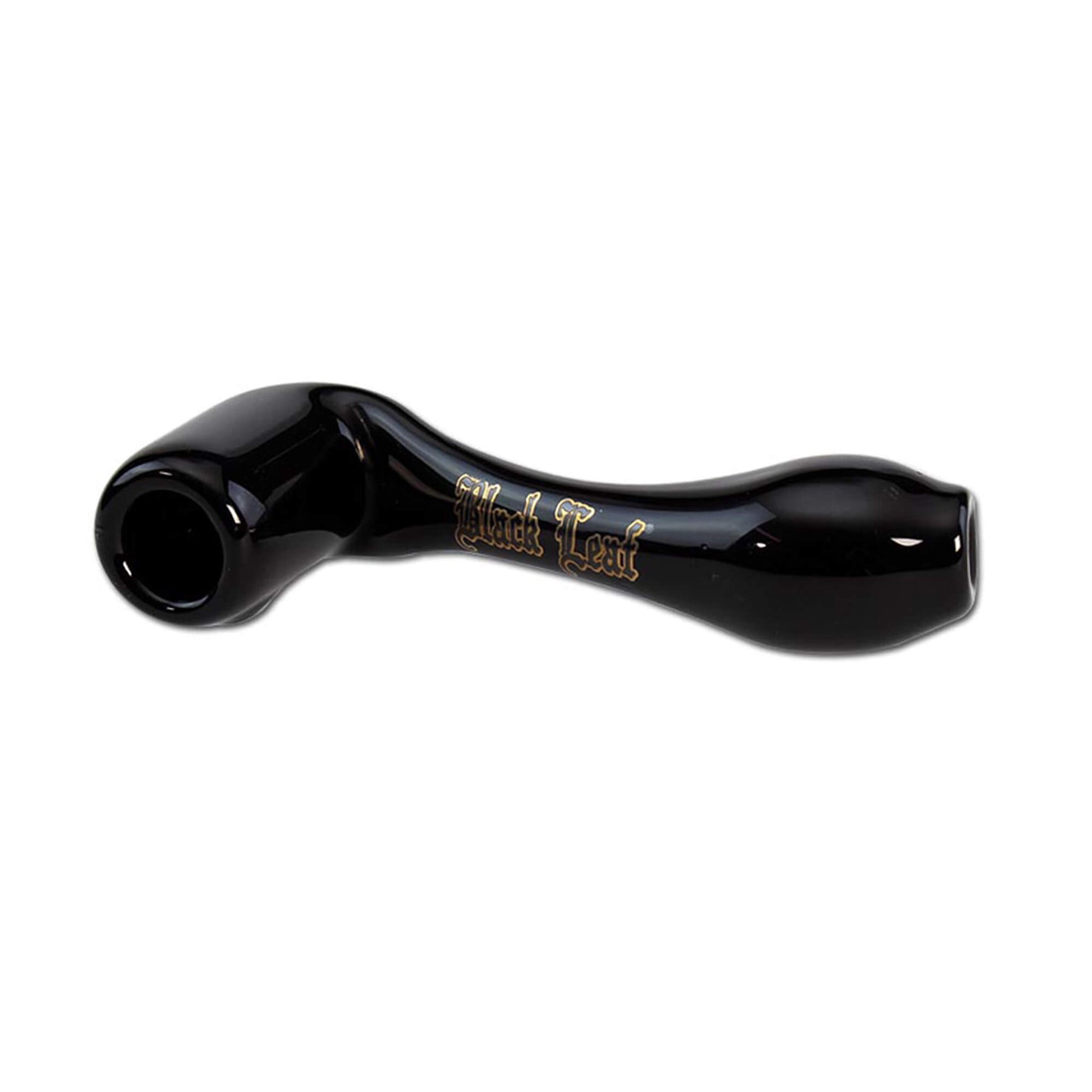 Black Leaf Pipe aus Glas 14 cm