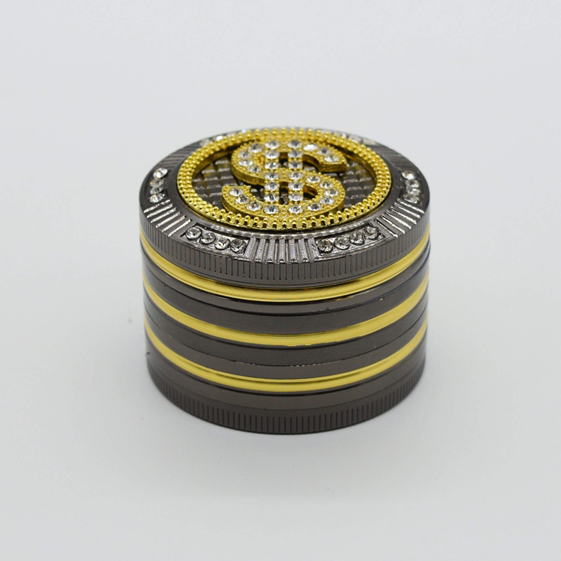 Bling Bling Dollar Aluminium Grinder / Crusher Ø 50 mm 4 tlg - Smokerhontas