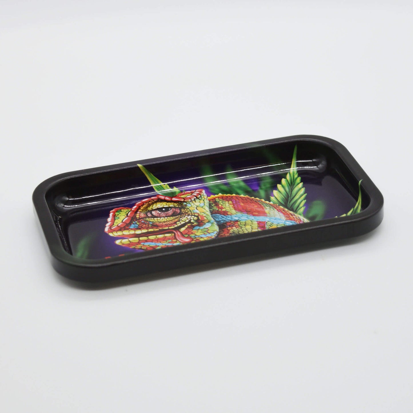 Chameleon Metalldose mit Rolling Tray / Drehtablett - Smokerhontas