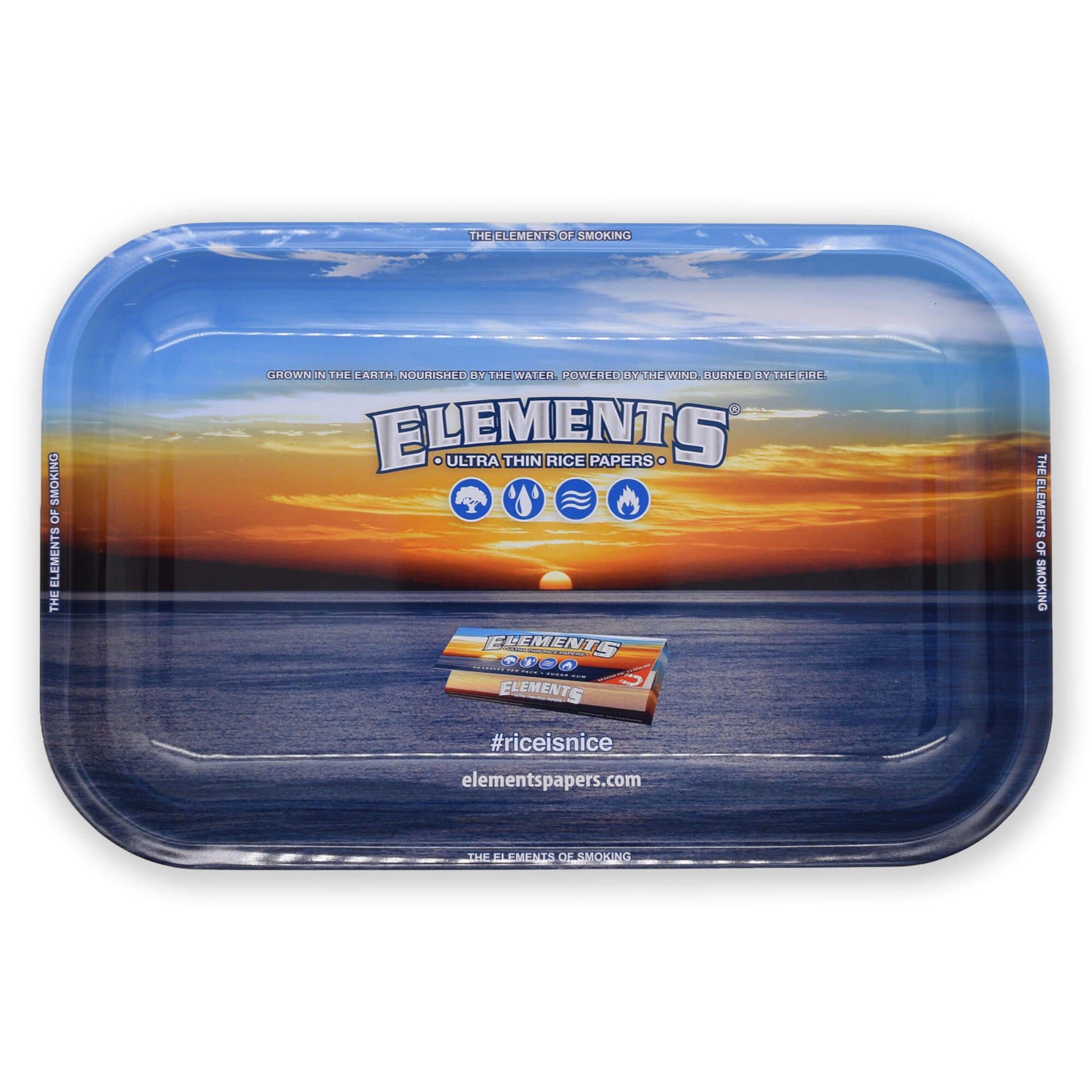 Elements Large Rolling Tray / Drehunterlage / Bröselschale - Smokerhontas