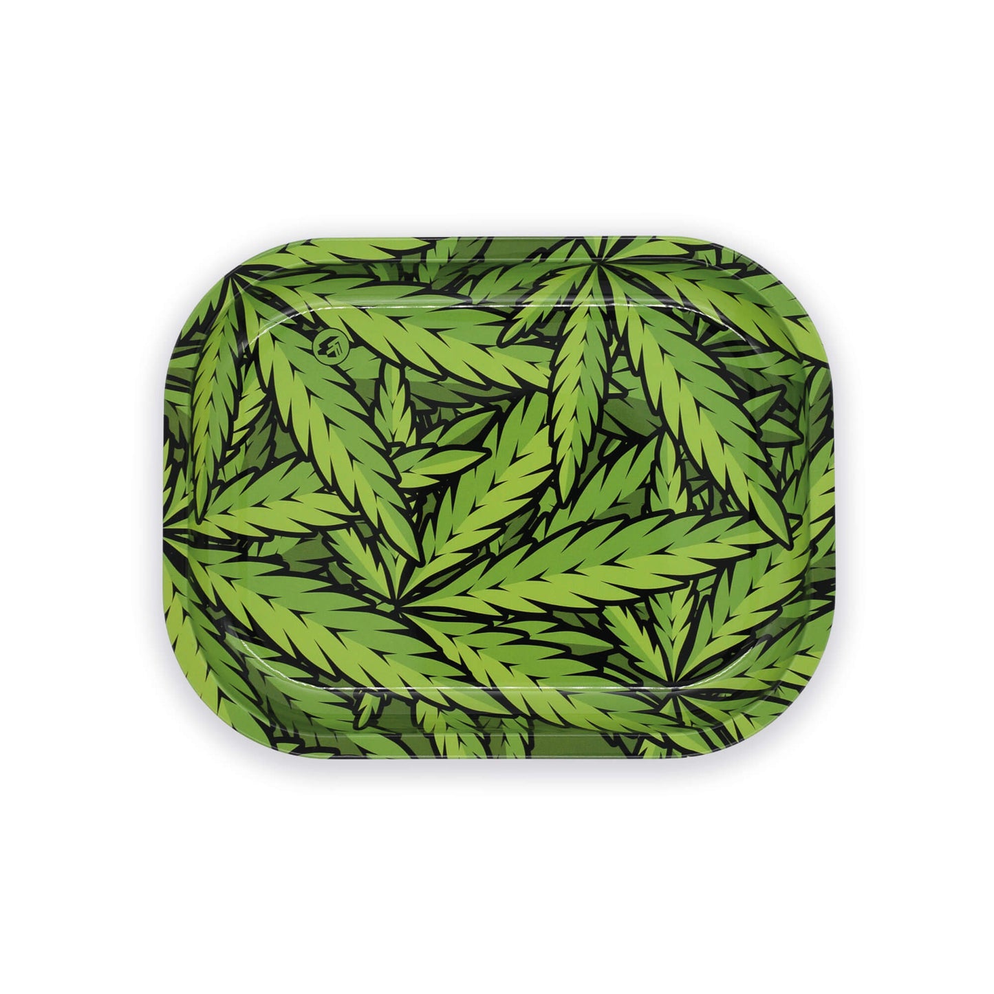 Green Leaves Rolling Tray / Drehunterlage / Bröselschale - Smokerhontas