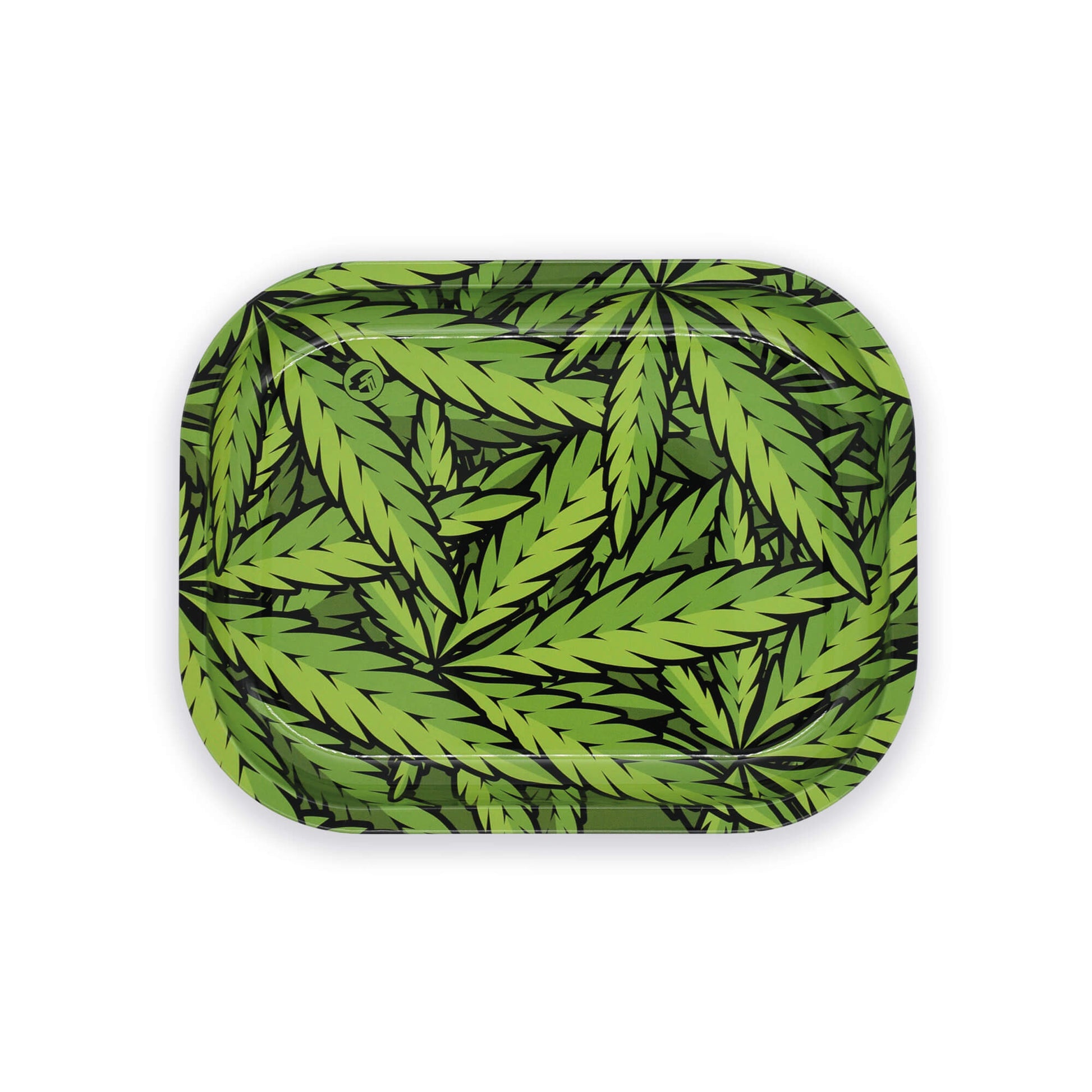 Green Leaves Rolling Tray / Drehunterlage / Bröselschale - Smokerhontas