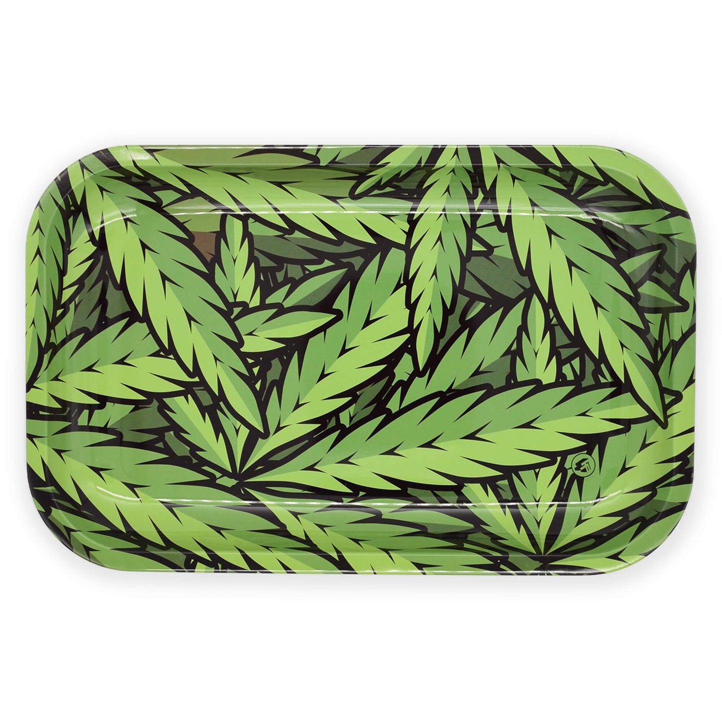 Green Leaves Large Rolling Tray / Mischungsschale - Smokerhontas