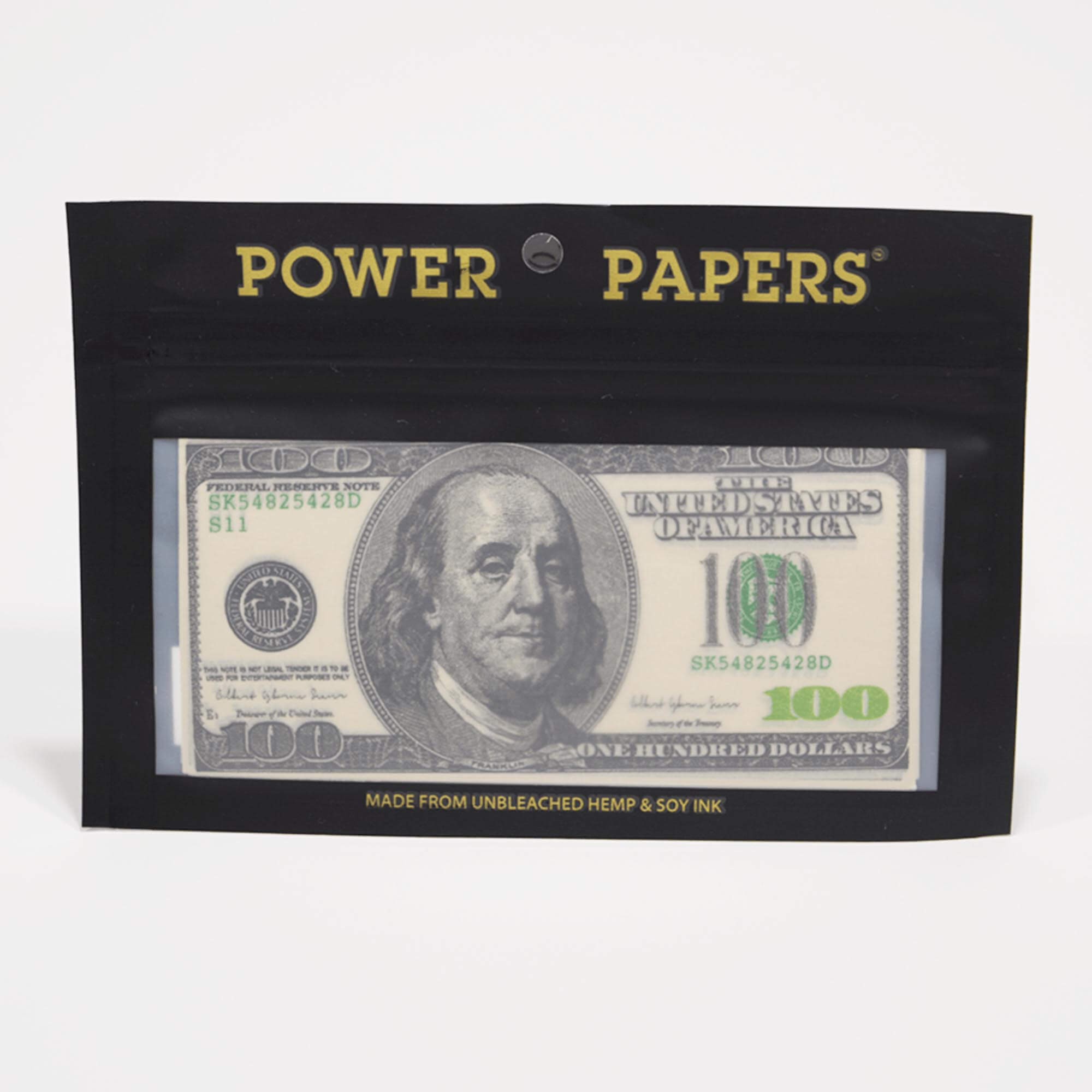 Power Papers $100 King Size Slim Longpapers - Smokerhontas