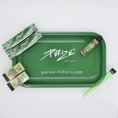 Purize "Sketchgreen" Rolling Tray Stoner Set / Kiffer Kit - Smokerhontas